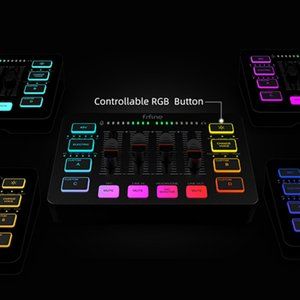 FIFINE AMPLIGAME SC3 GAMING USB MIXER WITH XLR/HEADSET INPUT, MONITORING, LINE